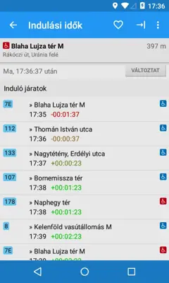 Budapest Public Transport android App screenshot 2