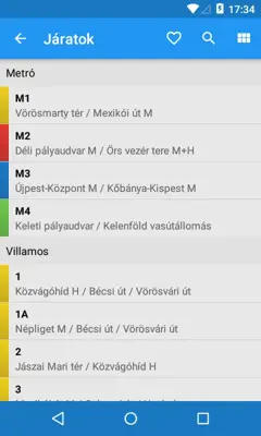 Budapest Public Transport android App screenshot 5